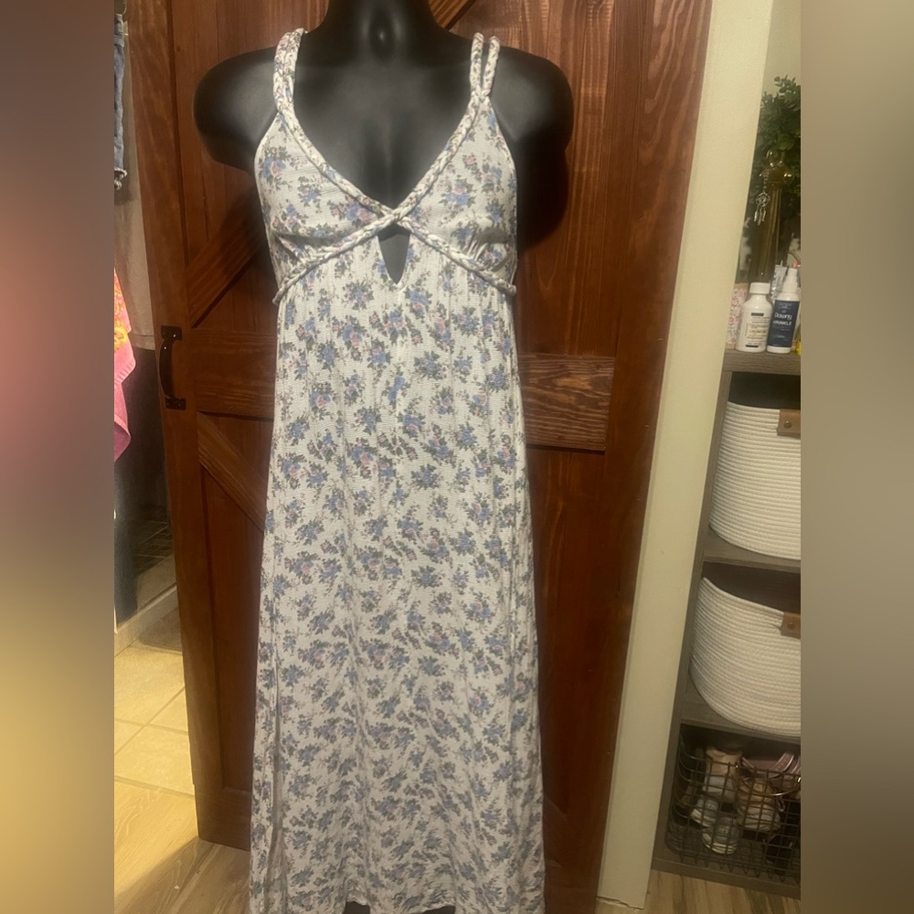 H&M Maxi Dress With Rope Breaded Straps